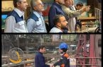 بازدید شبانه مدیرعامل فولاد سنگان از خطوط تولید