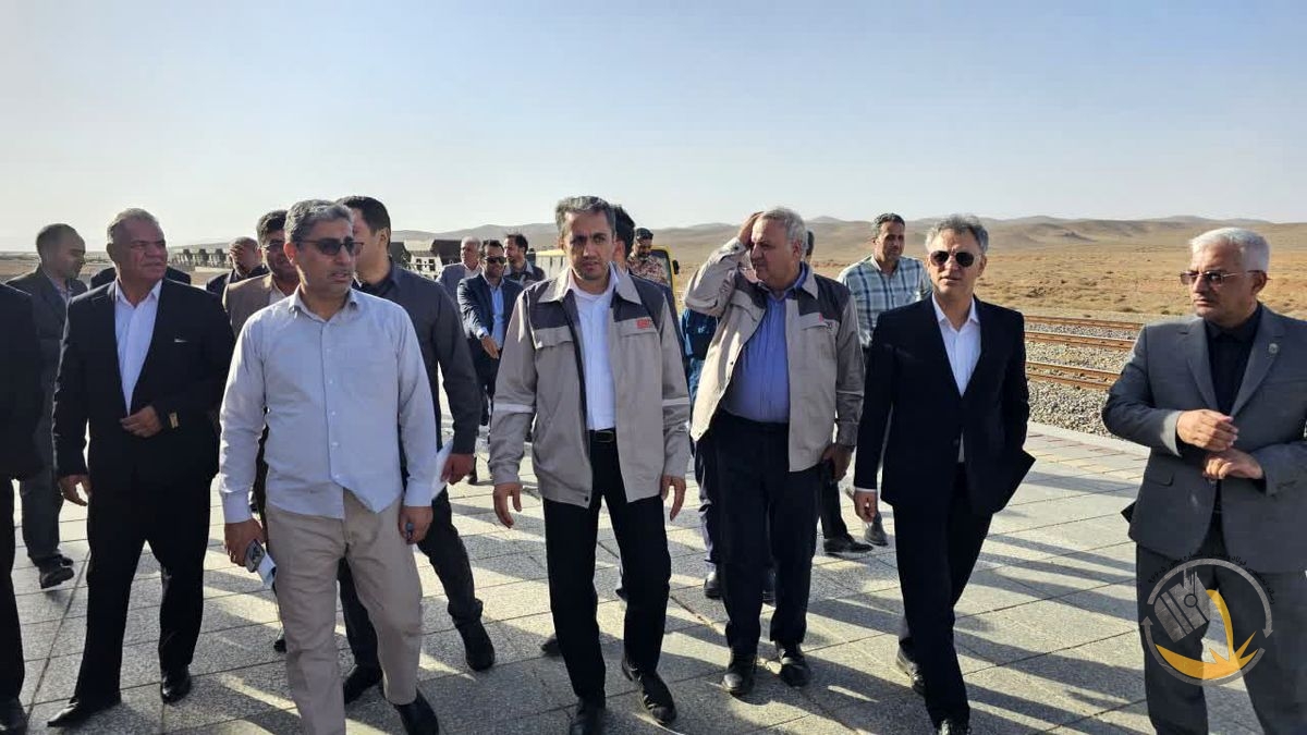 بازدید مدیرعامل اپال کانی پارس و معاون وزیر صمت، نماینده خواف و رشتخوار از ایستگاه راه‌آهن شمتیغ و نقطه صفر مرزی