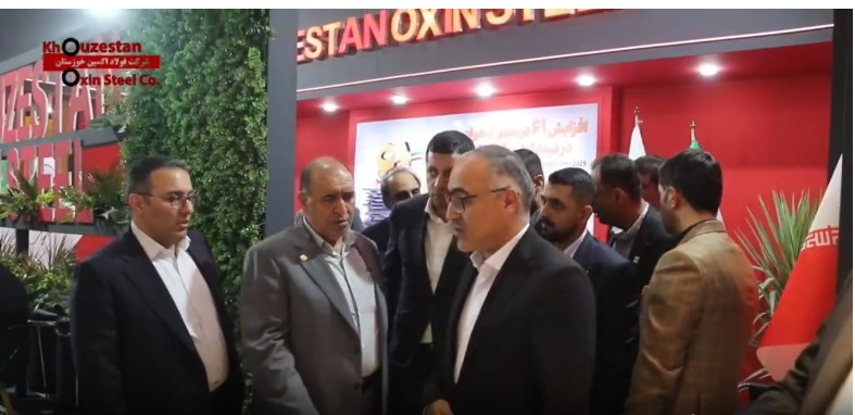 بازدید دکتر اسماعیل ازوجی مدیرعامل صندوق بازنشستگی کشوری از نمایشگاه فولاد ۱۴۰۴ کیش و غرفه شرکت فولاد اکسین خوزستان