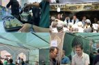 برپایی موکب خدمت‌رسانی به زائران مراسم تشییع رهبر شهید از سوی فولاد شاهرود