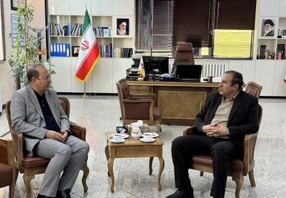 دیدار مدیر روابط عمومی شرکت فولاد توان‌ آور آسیا با سرپرست صداوسیمای چهارمحال و بختیاری